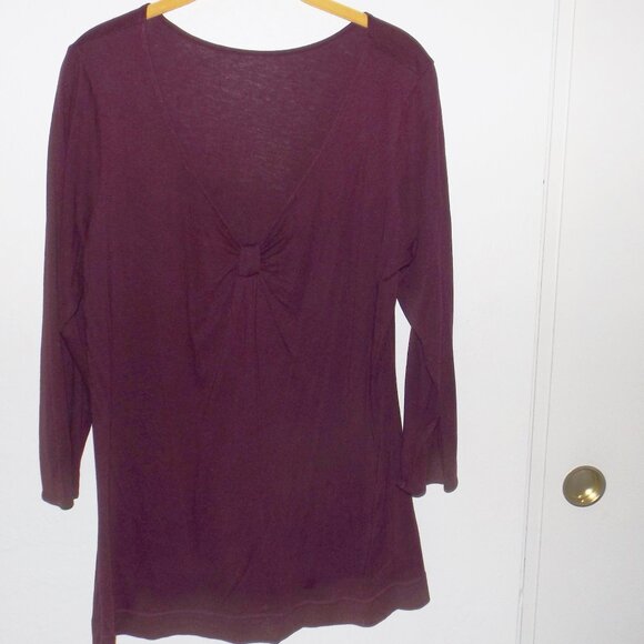 Purple long sleeve women's tee Size L (#EV1643) - Picture 2 of 6